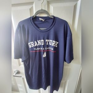 Grand Turk Turks & Caicos Navy Blue Shirt